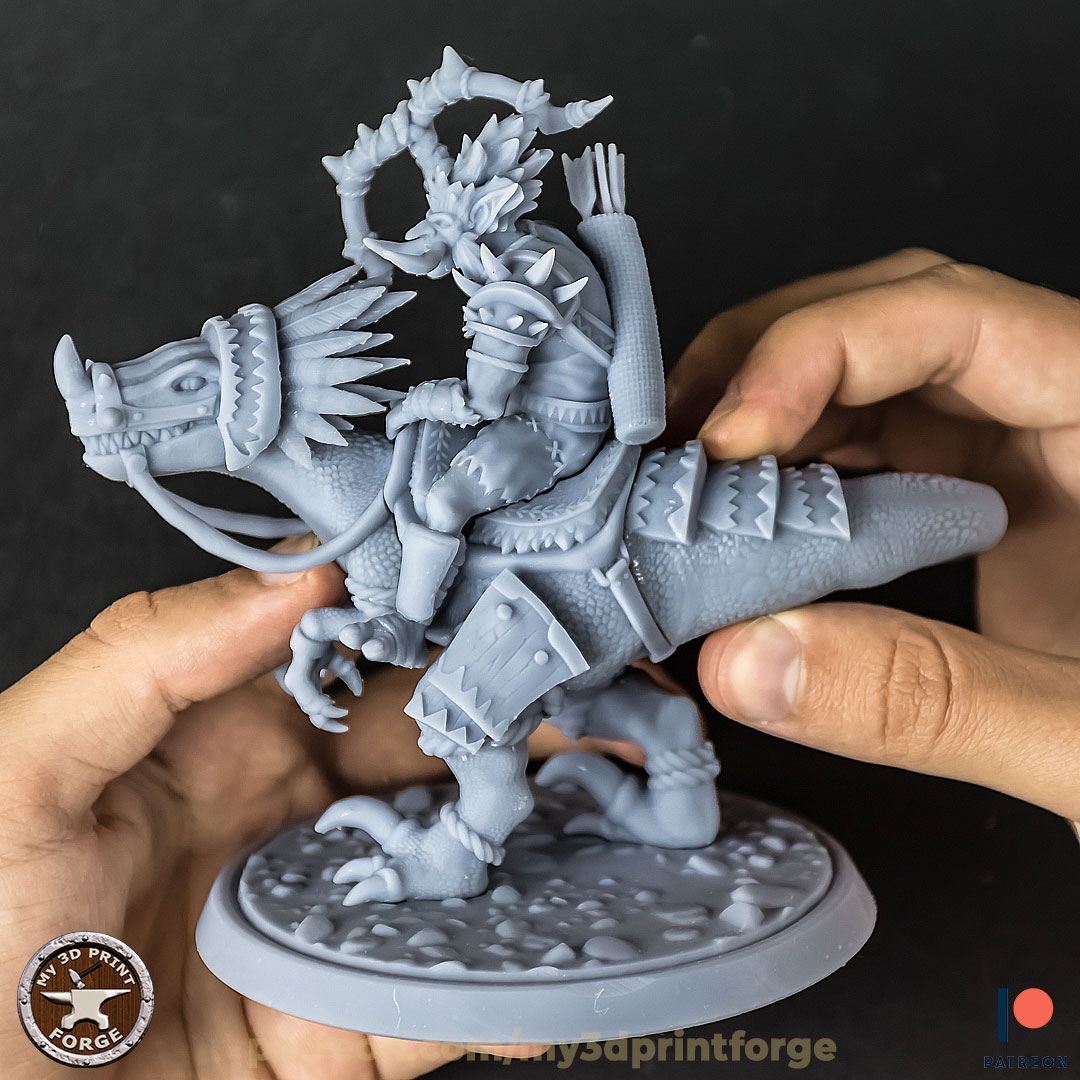 Troll Riding A Raptror Archivo 3D Troll hunter on a Raptor 32 and 75 mm pre-supported・Idea de ...