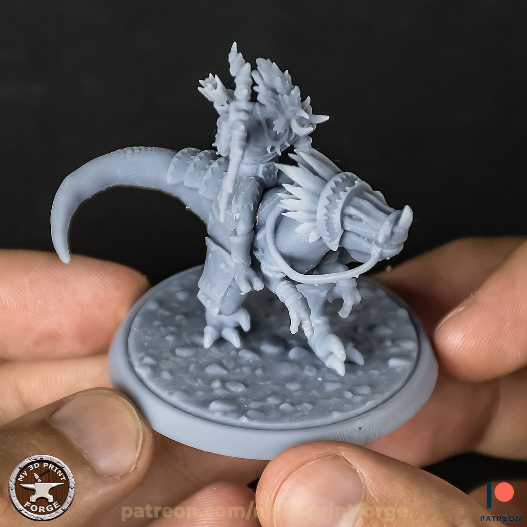 Troll Riding A Raptror Archivo 3D Troll hunter on a Raptor 32 and 75 mm pre-supported・Idea de ...