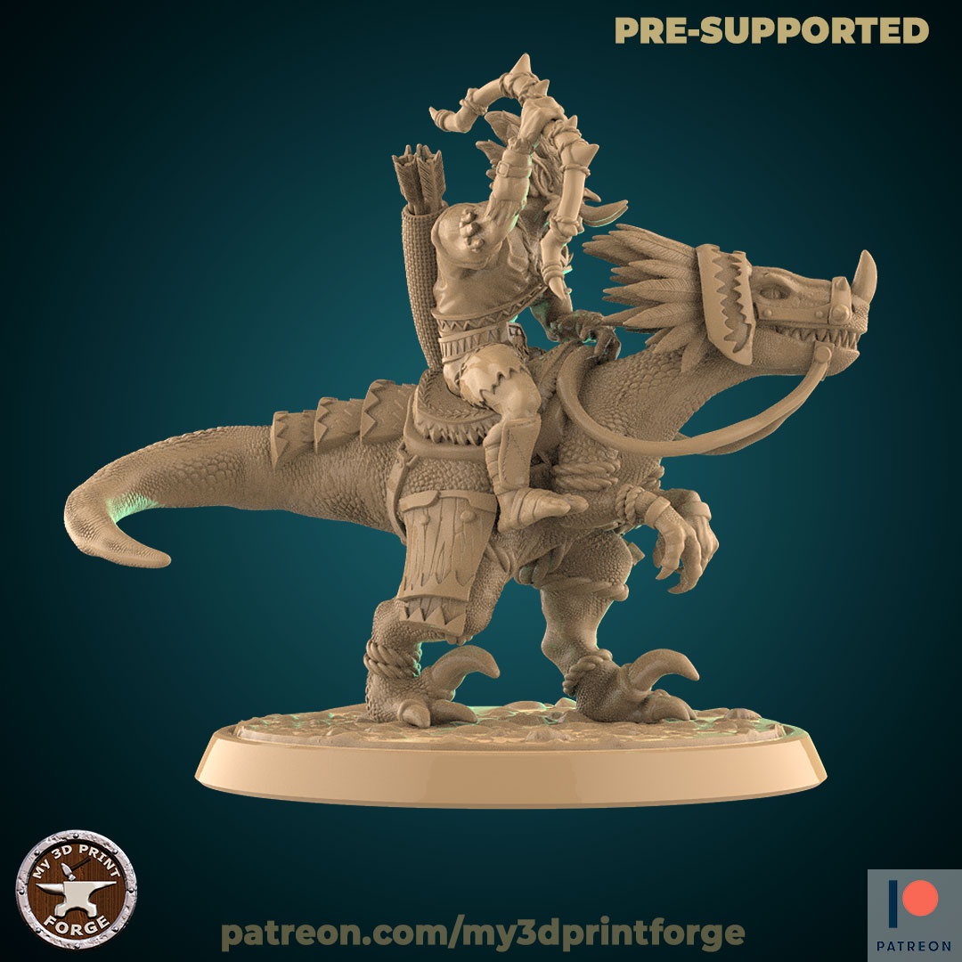 Troll Riding A Raptror Archivo 3D Troll hunter on a Raptor 32 and 75 mm pre-supported・Idea de ...