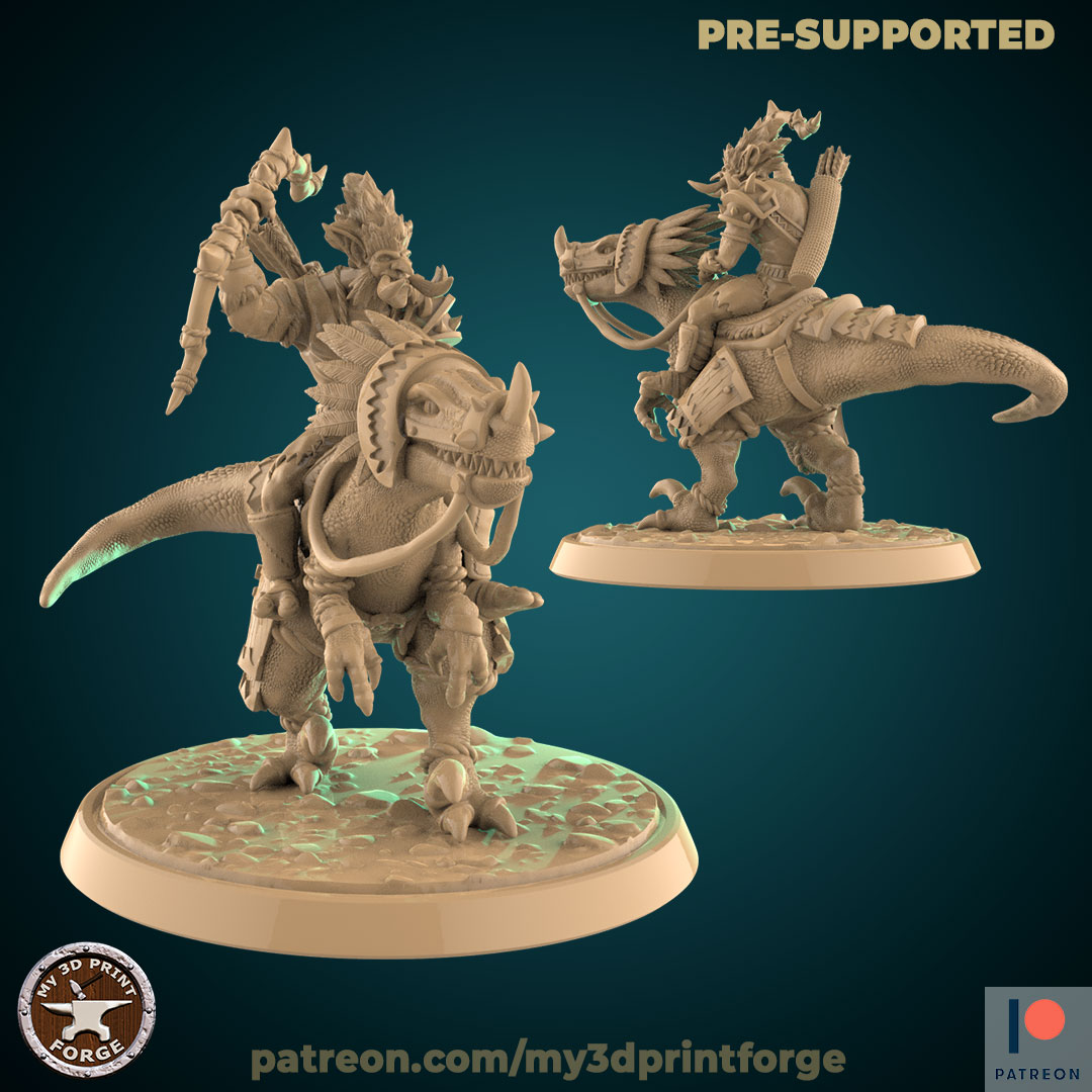 Troll Riding A Raptror Archivo 3D Troll hunter on a Raptor 32 and 75 mm pre-supported・Idea de ...