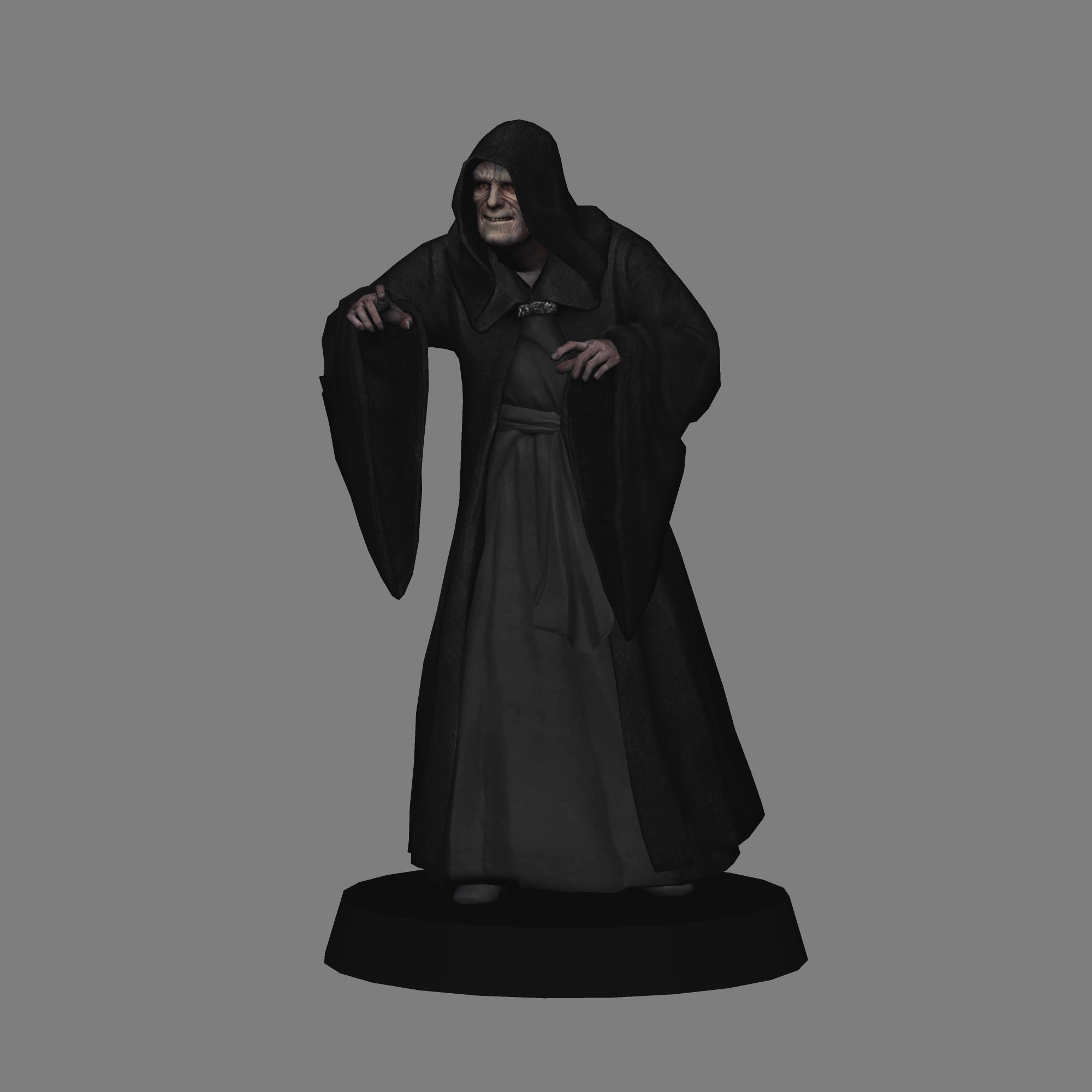 STL file Darth Sidious - Starwars LOW POLY 3D PRINT・Design to download ...