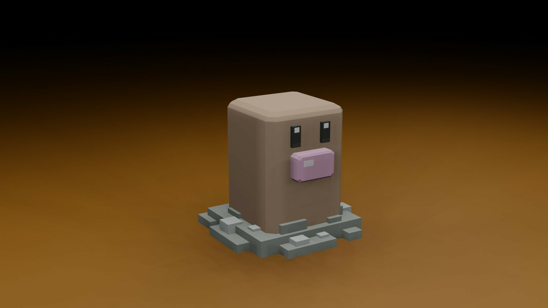 Archivo STL gratuito POKEMON QUEST diglett 🐉・Objeto para descargar e