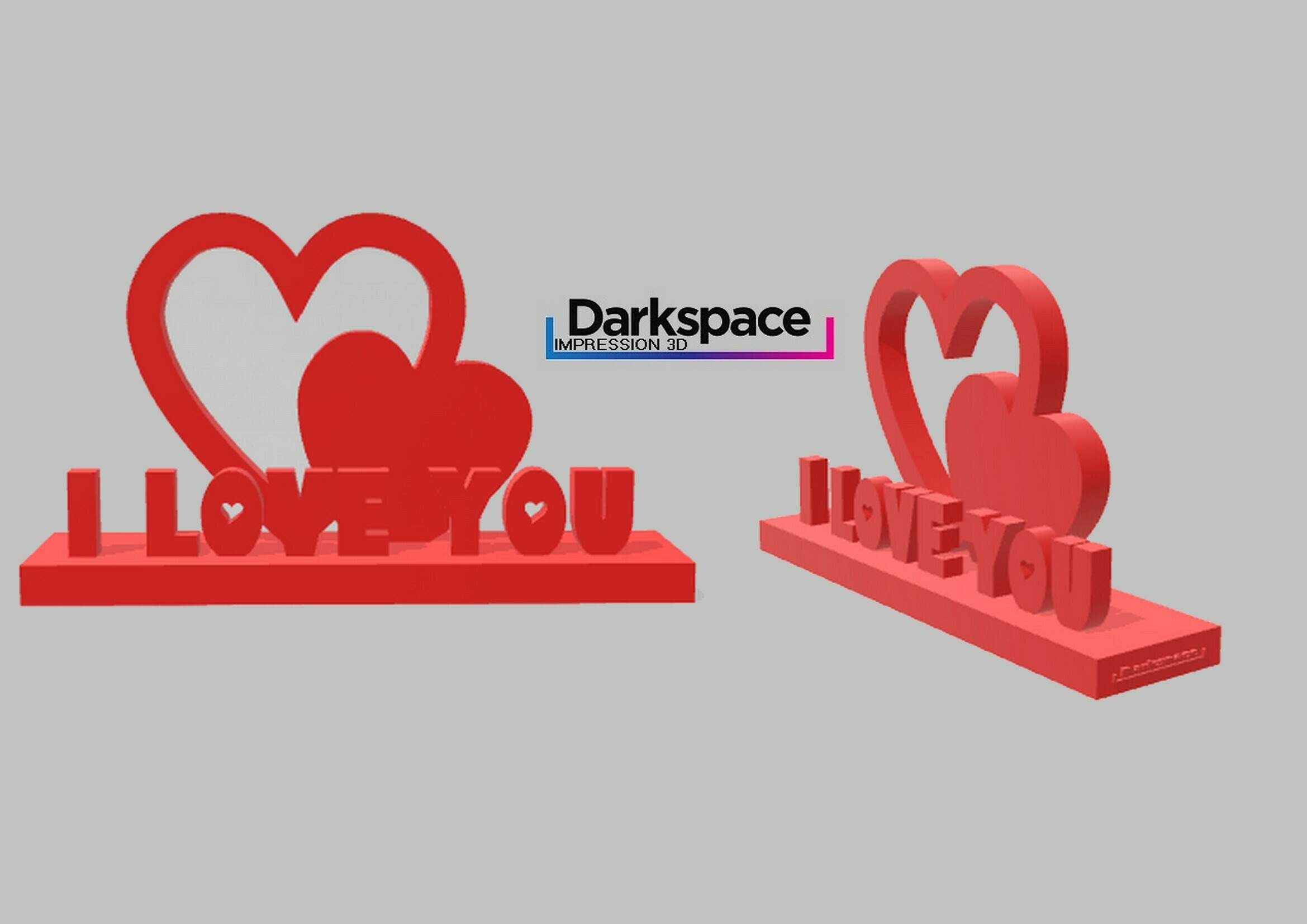 STL file Decoration I LOVE YOU ️‍🔥・3D printing template to download・Cults