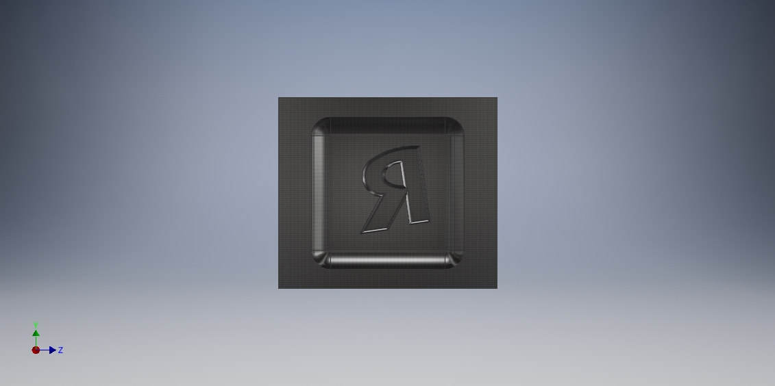 Letter R Template Solidworks STL file SQUARE MOLD LETTER R・3D print object to download・Cults