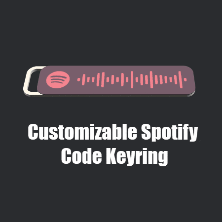 Customizable Spotify Code Keyring or Tag