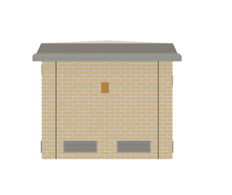 STL file Model Railway - Electricity Substation Building 🛤️・Template to ...