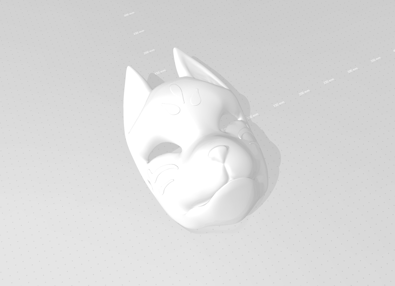 STL file Kitsune Mask Genshin Impact 🎲・3D printing model to download・Cults