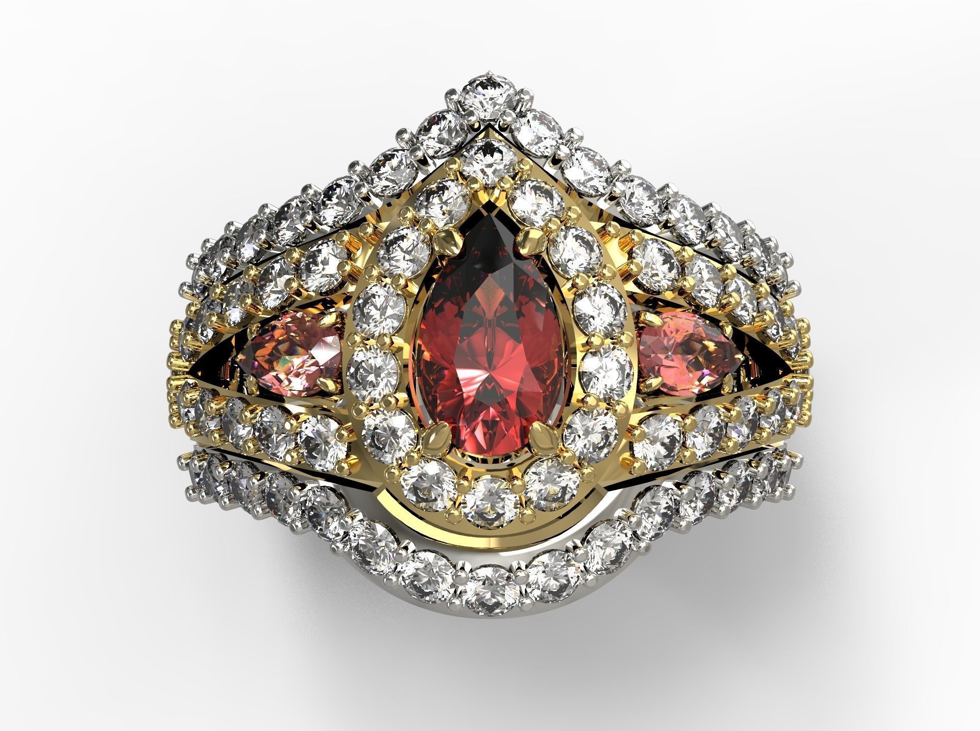 STL file Beautiful Jewelry ring 3D Model・3D printer model to download・Cults