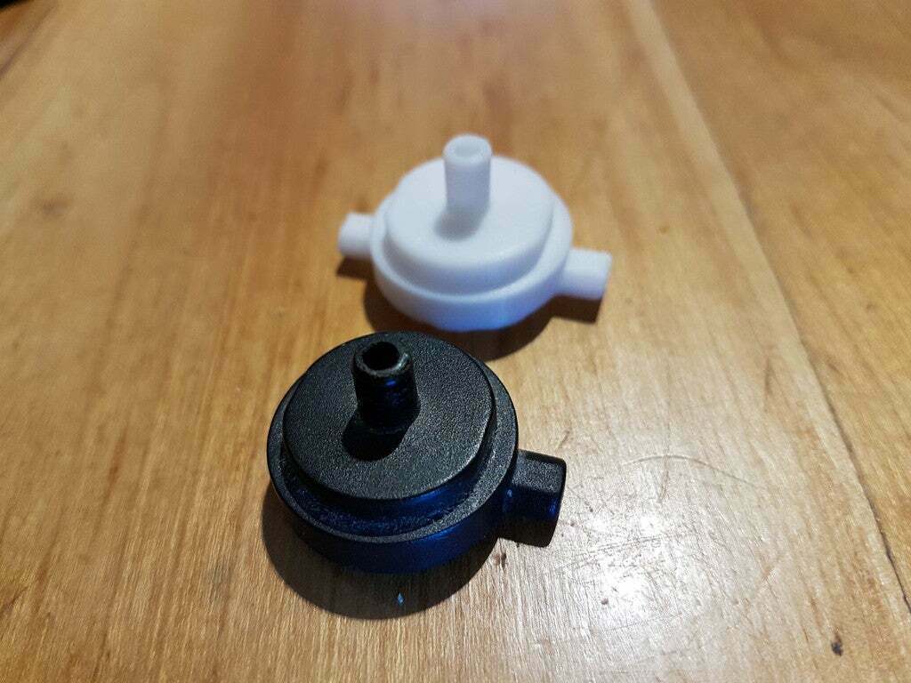 Free STL file Scroll Saw blower / puffer tube replacement fitting・3D