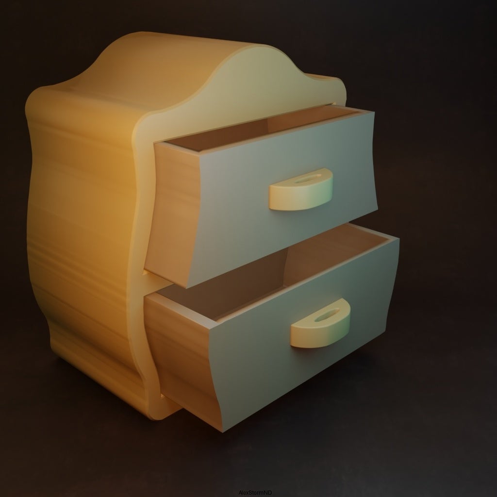 Free STL file Chest of drawers・3D print model to download・Cults