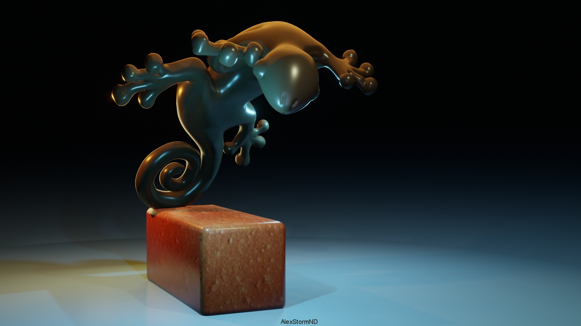 Файл STL Jumping Lizard・3D-печать дизайна для загрузки・Cults