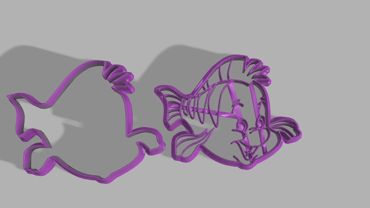 Fichier STL Découpeur de flet (le poisson d'Ariel) 🏠・Modèle à