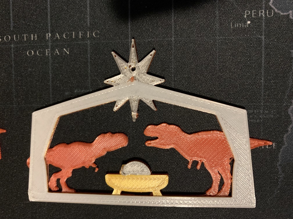 Free STL file TRex Nativity・3D print model to download・Cults