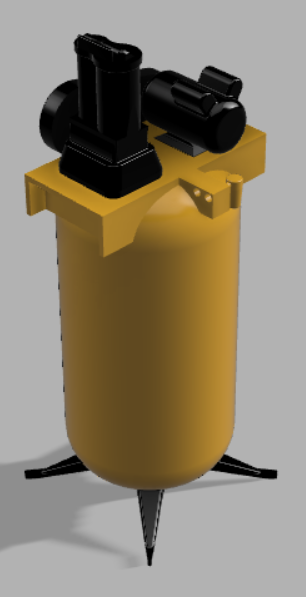 Free STL file RC scale large shop air compressor. 🌆・3D printer design ...