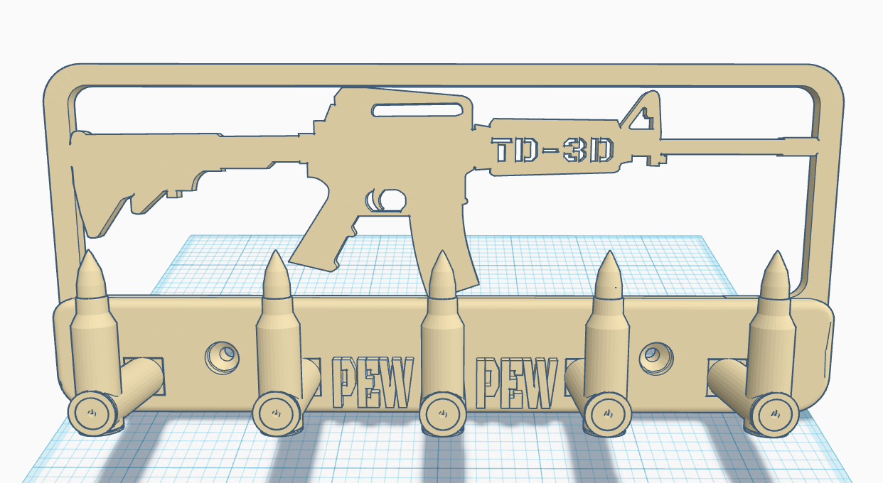 STL file AR-15 KEY RACK・3D print model to download・Cults