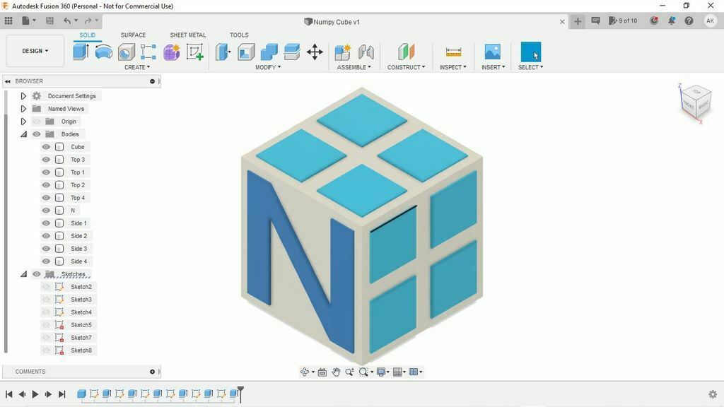 Fichier STL gratuit Logo Numpy (Python)・Objet pour imprimante 3D à ...