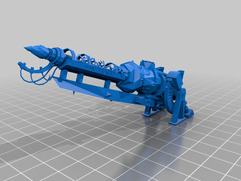 Free STL file Skaven Lightning Basilisk cannon・3D printable design to