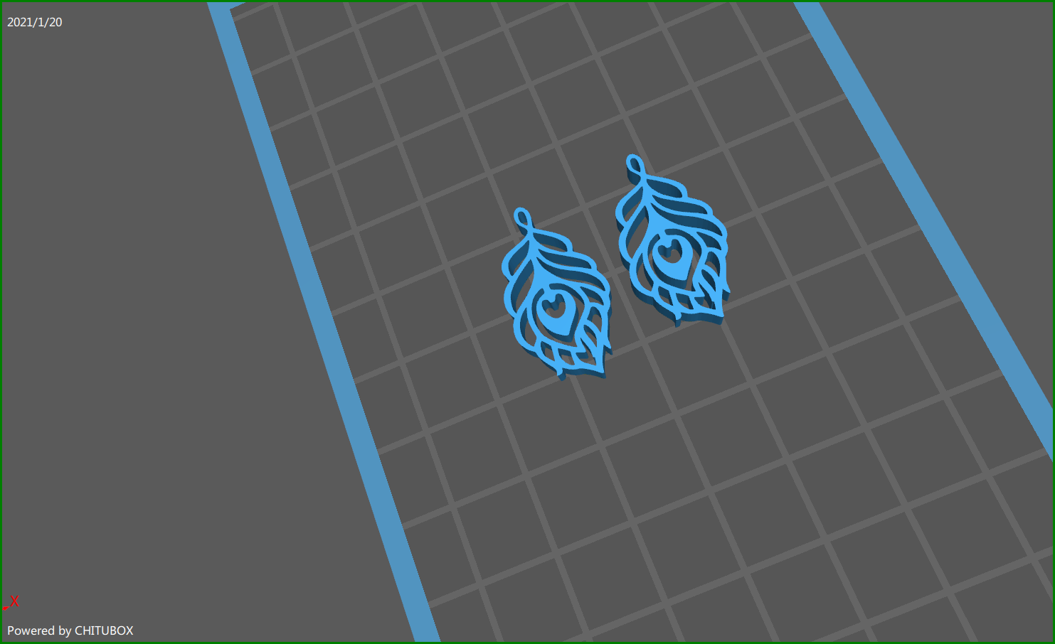 STL file drop 2 earrings・3D printable model to download・Cults