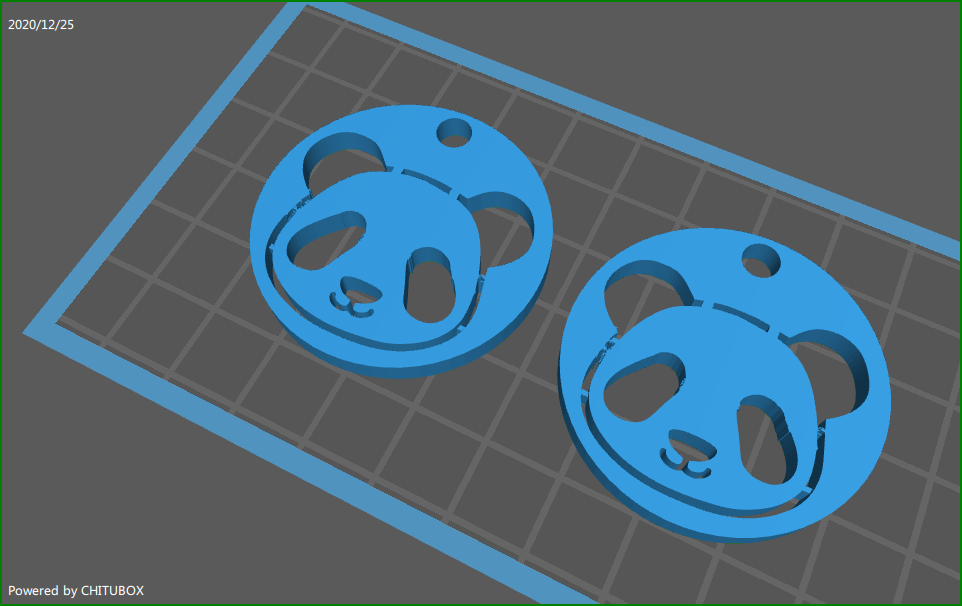 STL file panda earrings 🐼・3D print object to download・Cults