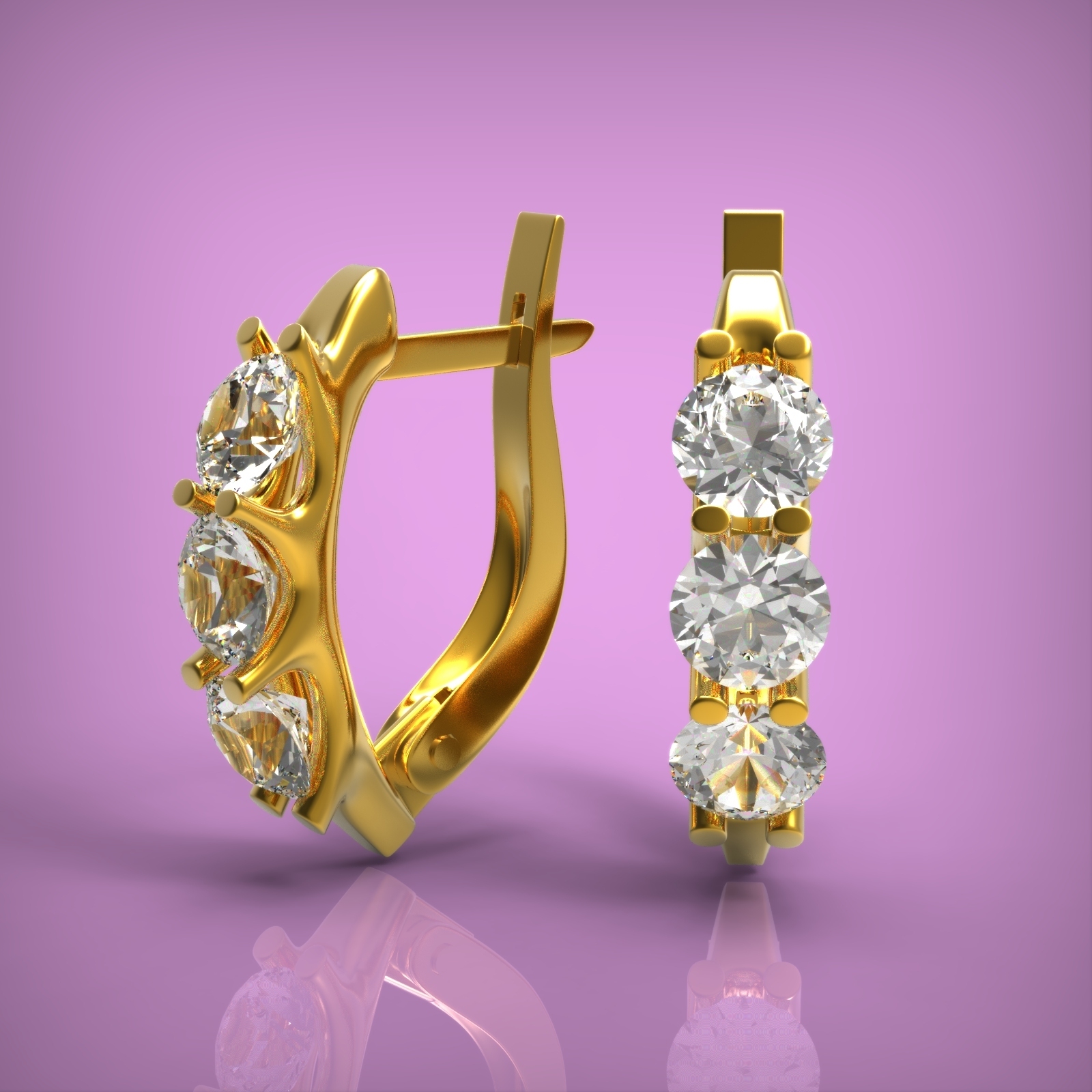 STL file Earring・Model to download and 3D print・Cults