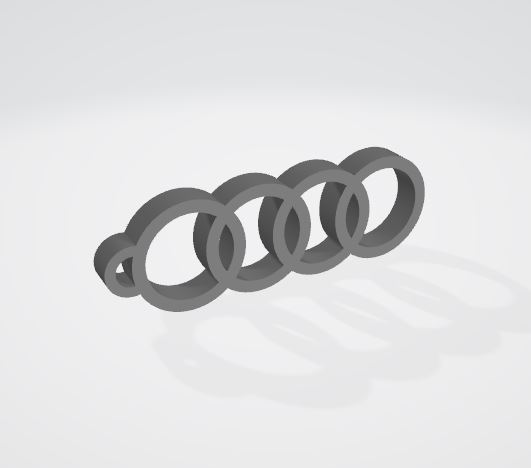 STL file Audi ring key ring・3D print design to download・Cults