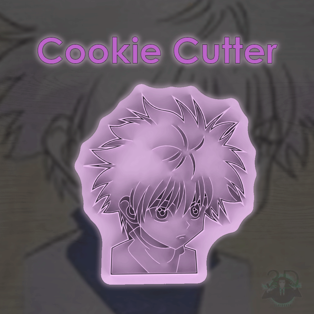 STL file KILLUA ZOLDYCK COOKIE CUTTER / HUNTER X HUNTER 🍪・Template to