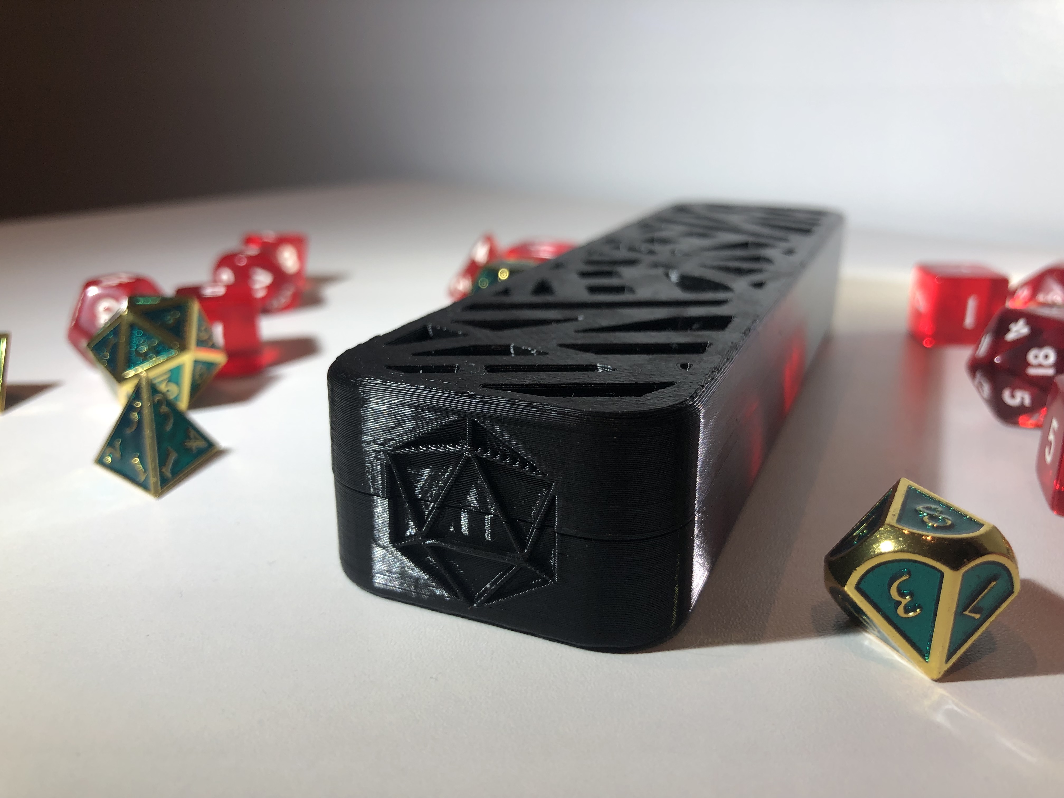 STL file Dnd Dice Holder Dungeons and Dragons Customizable Dice