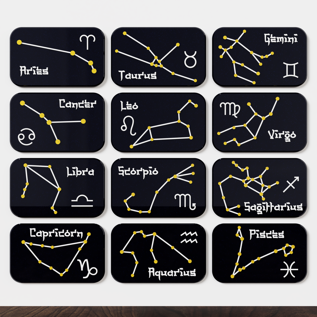 Archivo 3D gratis Imanes de signos del zodiaco 🧹・Modelo para descargar ...