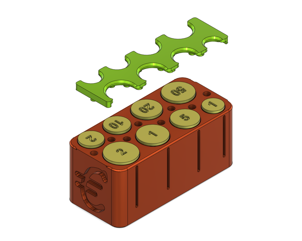 Download free STL file Euro Coin Dispenser • Design to 3D print ・ Cults