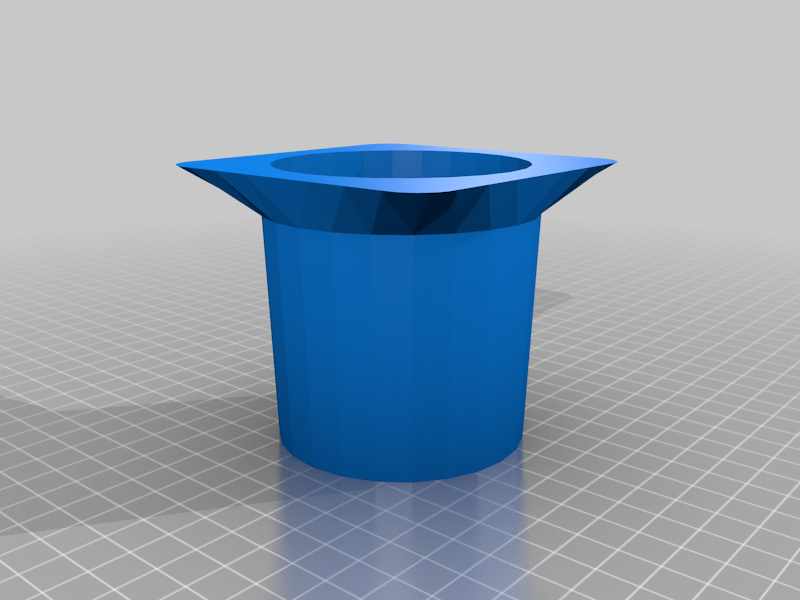 Free STL file Round to Square cup holder converter 🟪・3D print design to