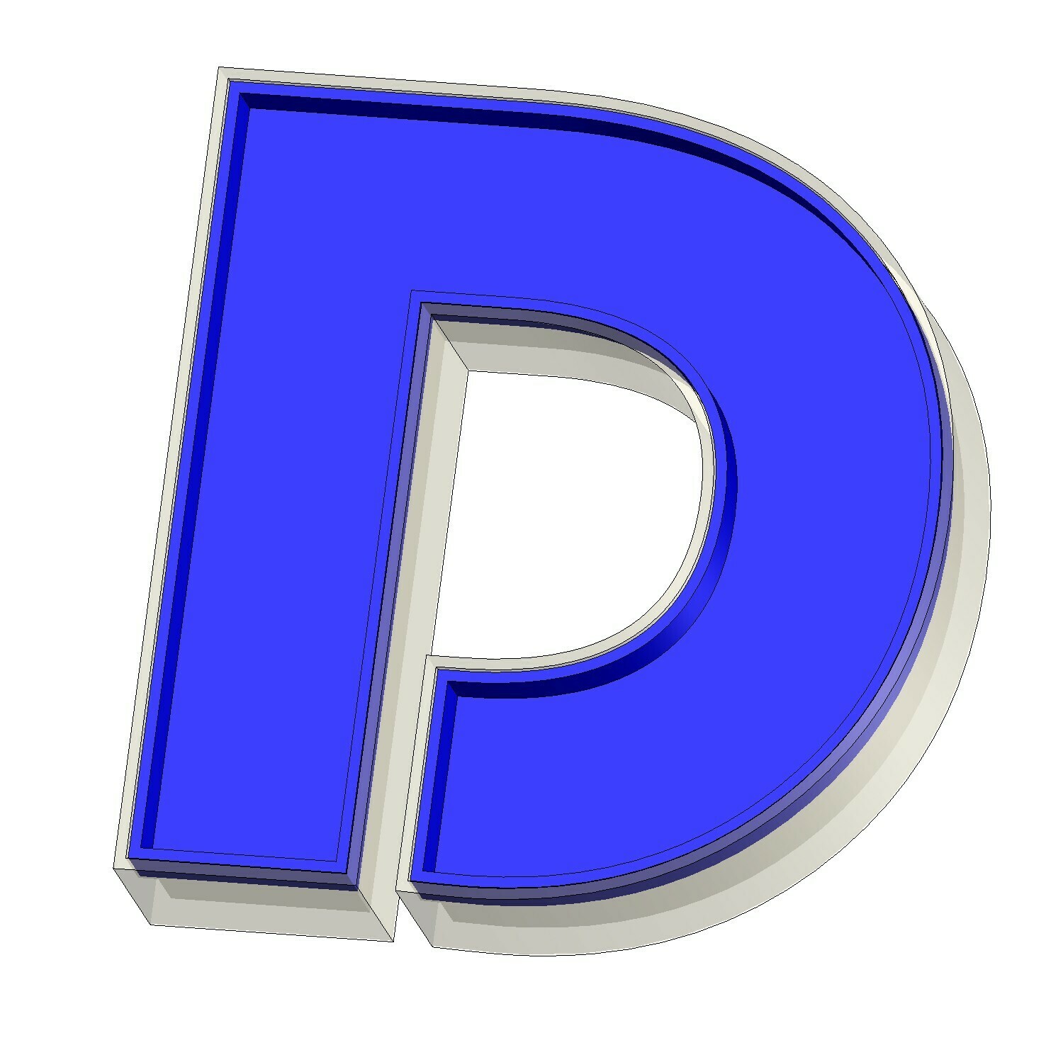 Free STL file Letter D 📱・3D printing template to download・Cults