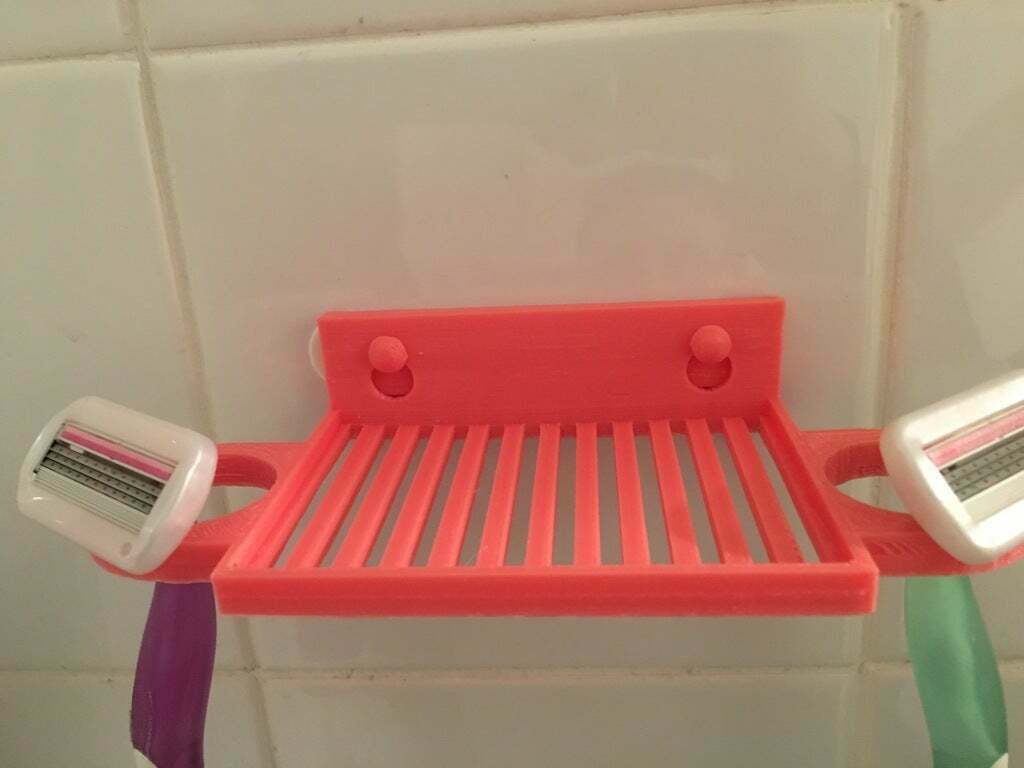 Porte-savon Design Imprimé En 3D, Blanc, 5x8cm, Pour Salle De Bain