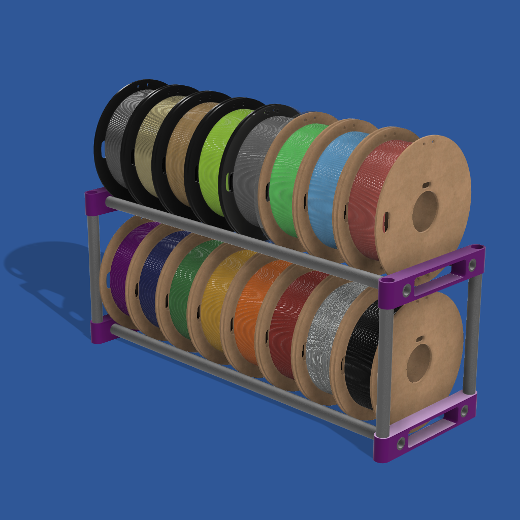 Free 3D file EMT Conduit Filament Spool Rack 🪢・3D printable object to