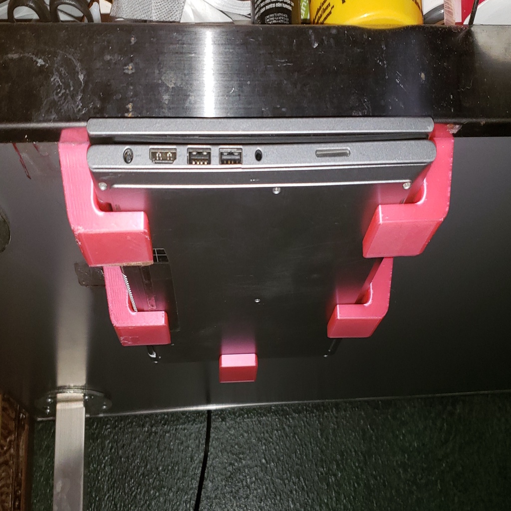 Free 3D file Under Desk Laptop Mount・Object to download and to 3D print