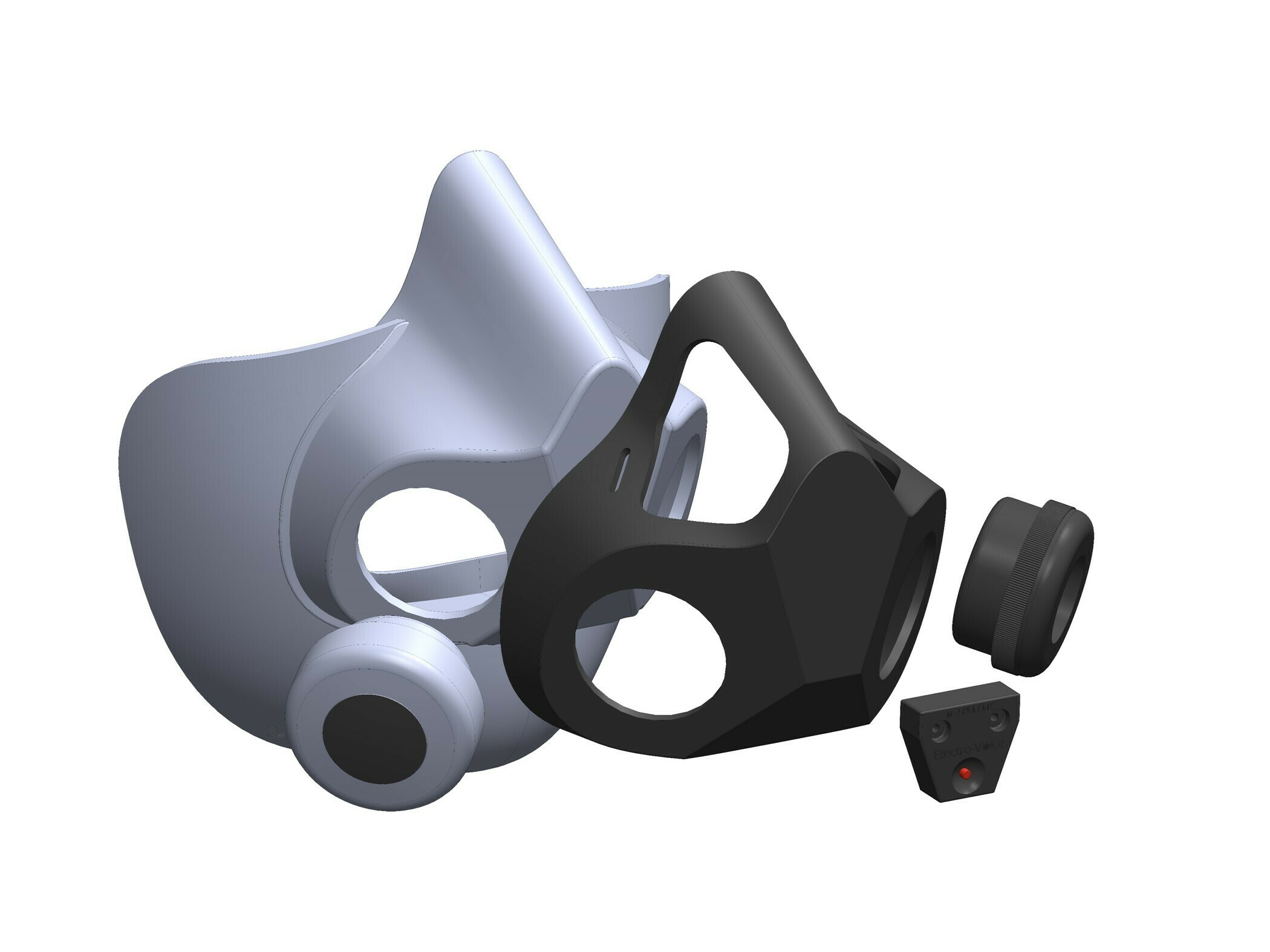 3D_Printed_Pilot_Mask_MBU-20_Mask_equantum_3D_Model_Mask_Assembly_Pieces.jpg 3D file Pilot Mask Assembly / MBU-20 Mask・3D print design to download