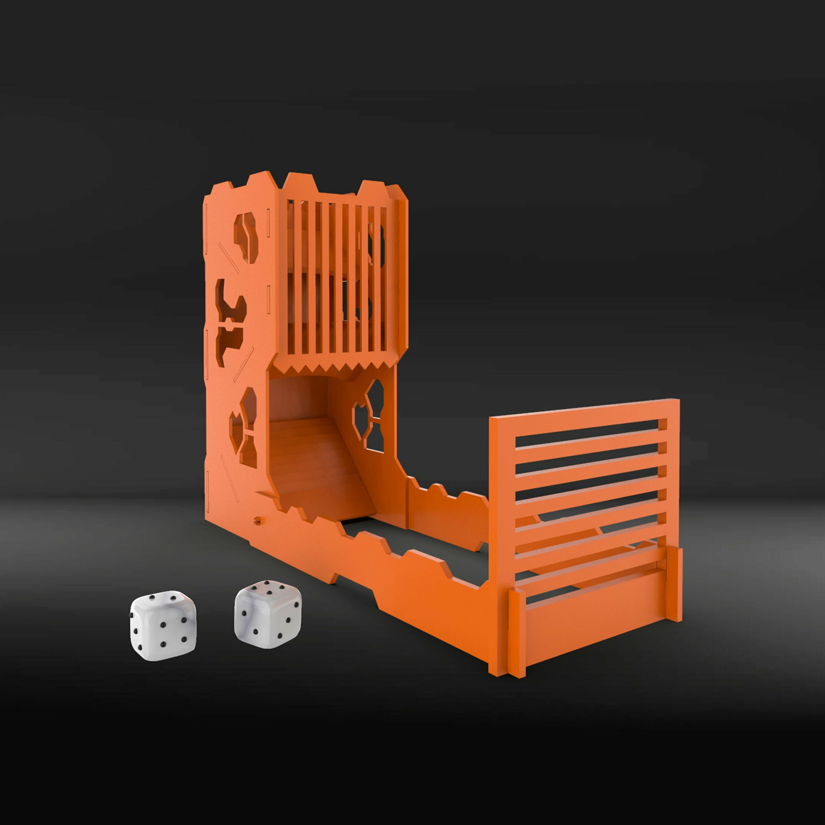 OBJ file Dice tower Ready for print! 🎲・3D print design to download・Cults