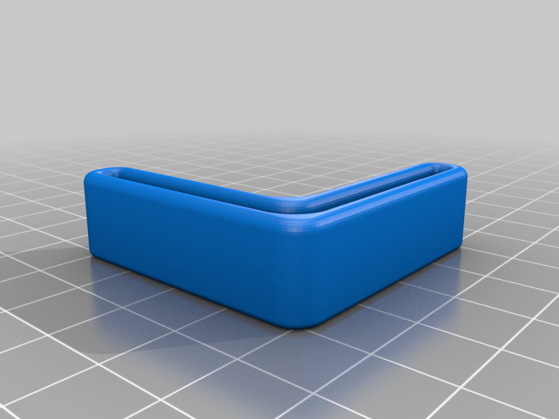 Free STL file 1.5" (38mm) Bed Frame Angle Iron End Cap・3D print model