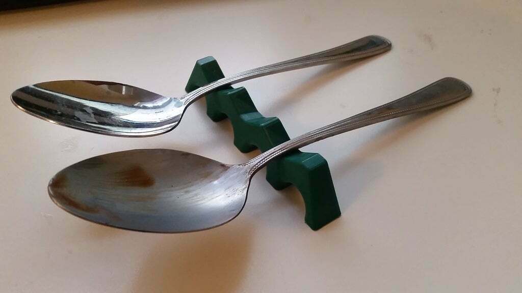 Free STL file Spoons Rest (3 spoons)・3D printing design to download・Cults