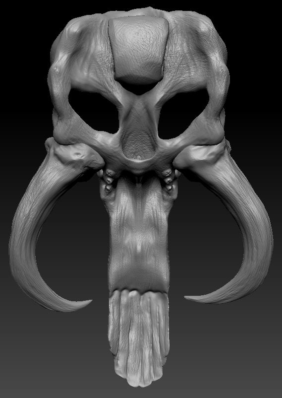 Fichier 3D Pendentif Crâne de Mythosaure - Symbole Mandalorien Prêt ...