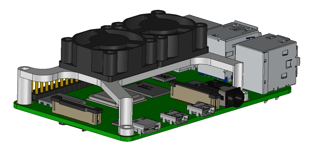 Free STL file Raspberry Pi 2X25mm Fan Standoff・3D printing template to ...
