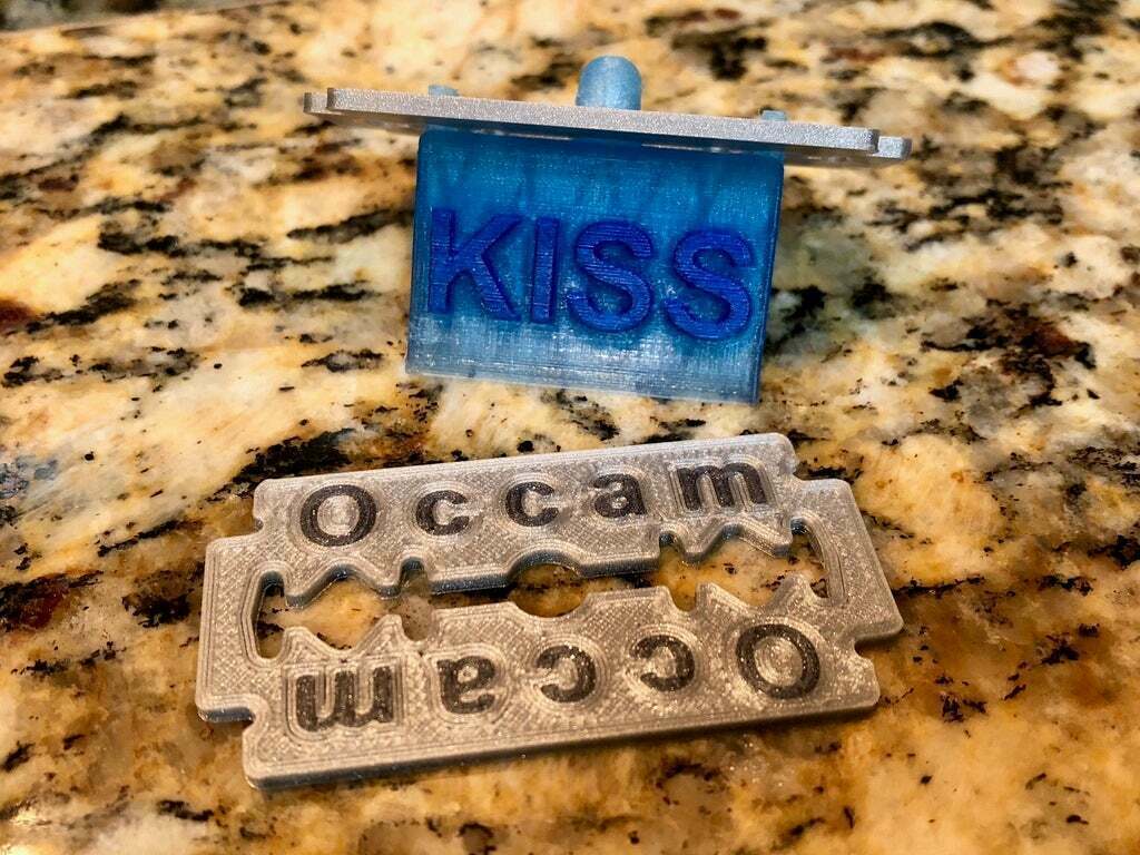 Free STL file Occam's Razor・Model to download and 3D print・Cults