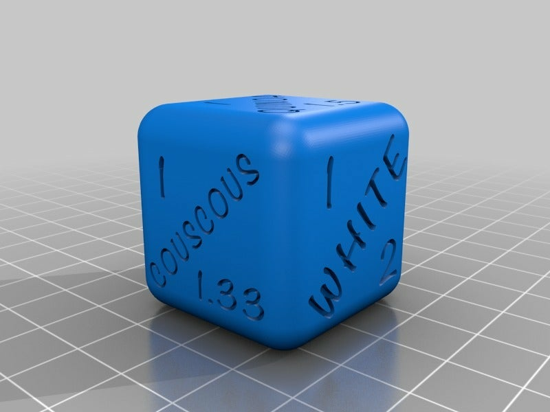 Free STL file Grain to water ratio companion dice・3D printer model to