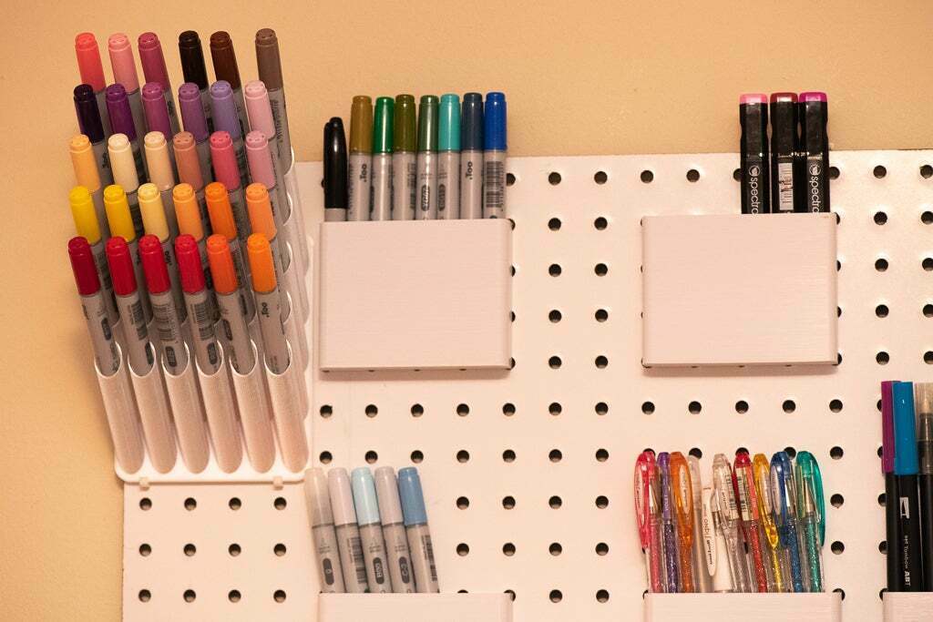pegboard pencil holder