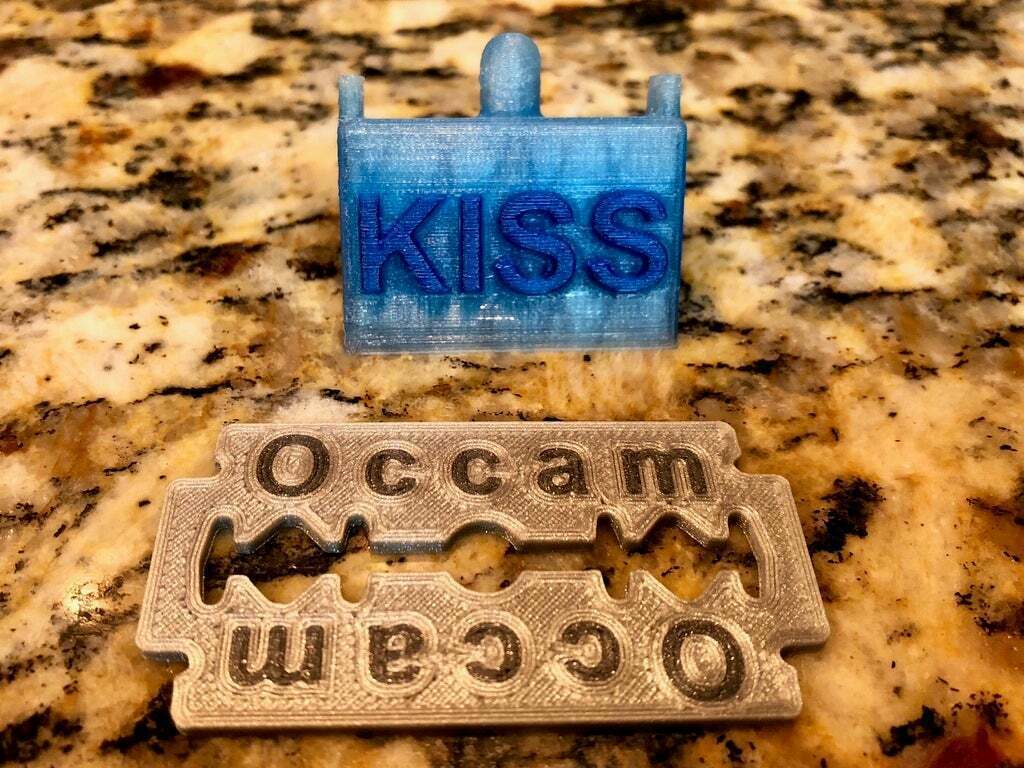 Free STL file Occam's Razor・Model to download and 3D print・Cults