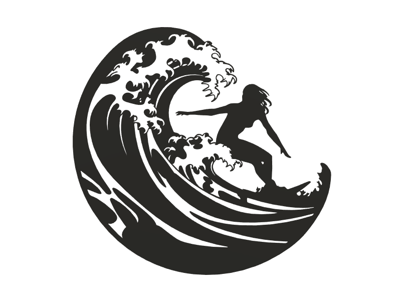 Free 3D file Surf Girl・Template to download and 3D print・Cults