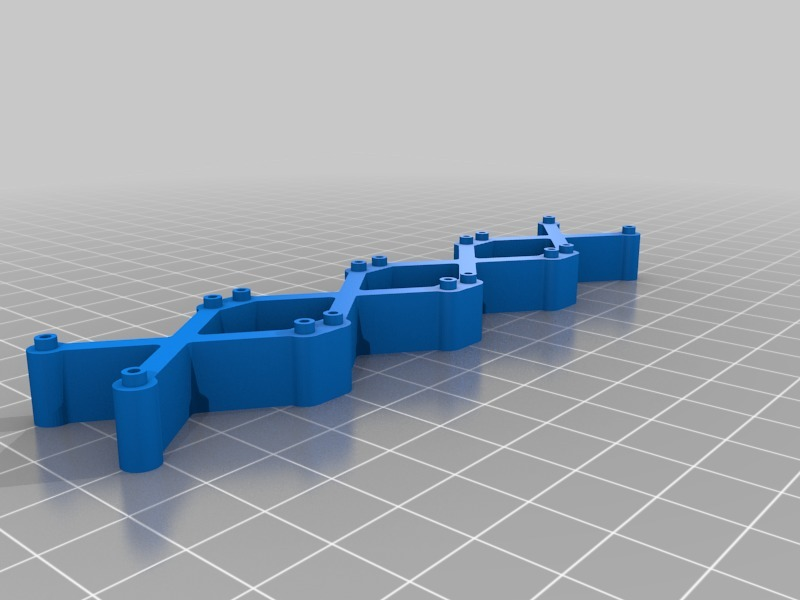 Free 3D file Single LED Matrix 8x8 to 8x32 mounting base vertical and ...