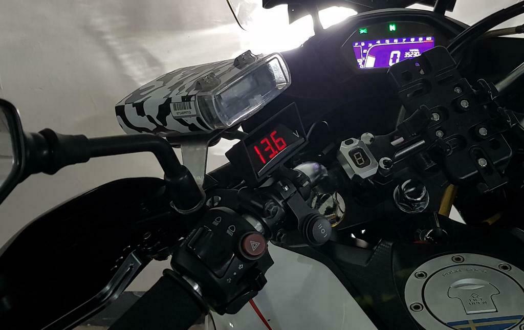 Free 3D file Voltmeter handlebar mount with small sunscreen・3D printer design to download・Cults