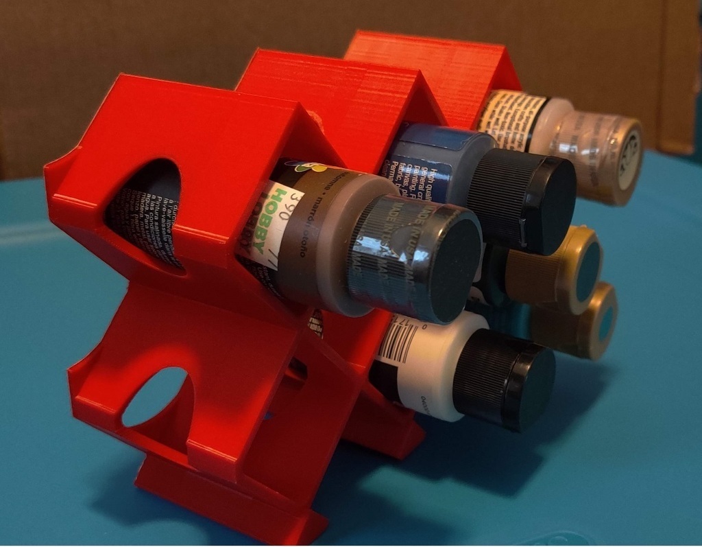 Free 3D file Craft Paint Holder 35MM REMIX・3D printable model to