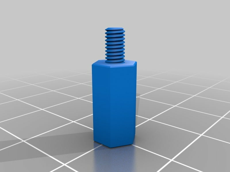 Free STL file 12 mm PCB Standoffs With Nuts and Bolts, M3x0.5 thread 🧵