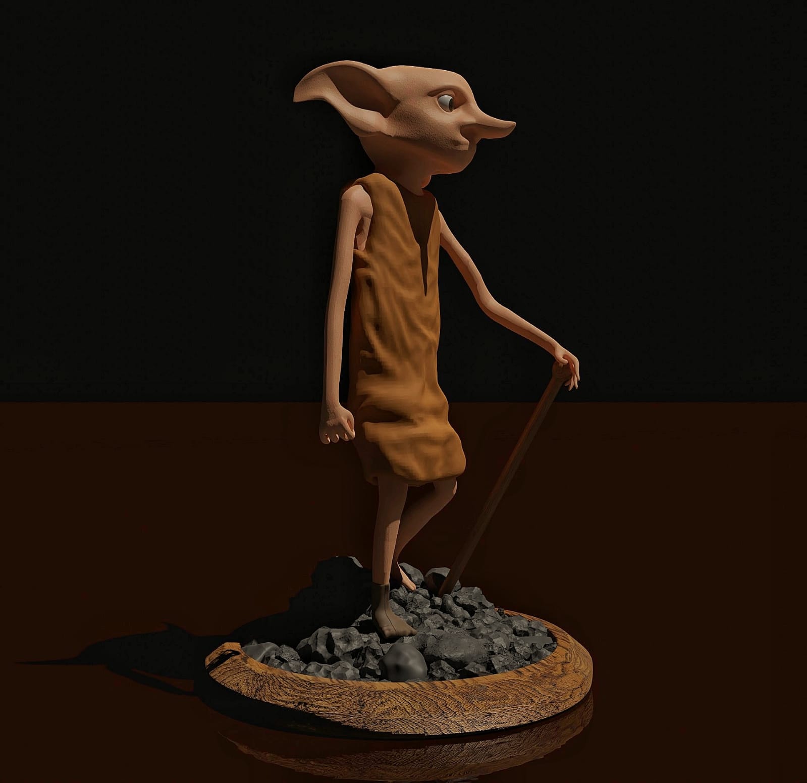 STL file Action figure House Elf (Like Dobby in Harry Potter) for ...